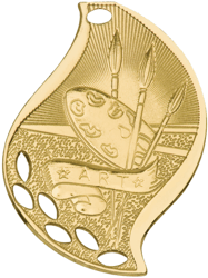 Flame Gold Art Medal