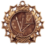 Bronze Ten Star Art Medal