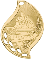 "Flame" Gold Participant Medal