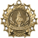 "Ten Star" Gold Participant Medal