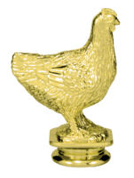 Chicken Trophy Figure