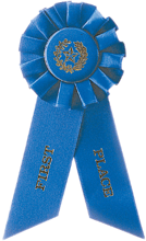 Rosette Style Award Ribbon